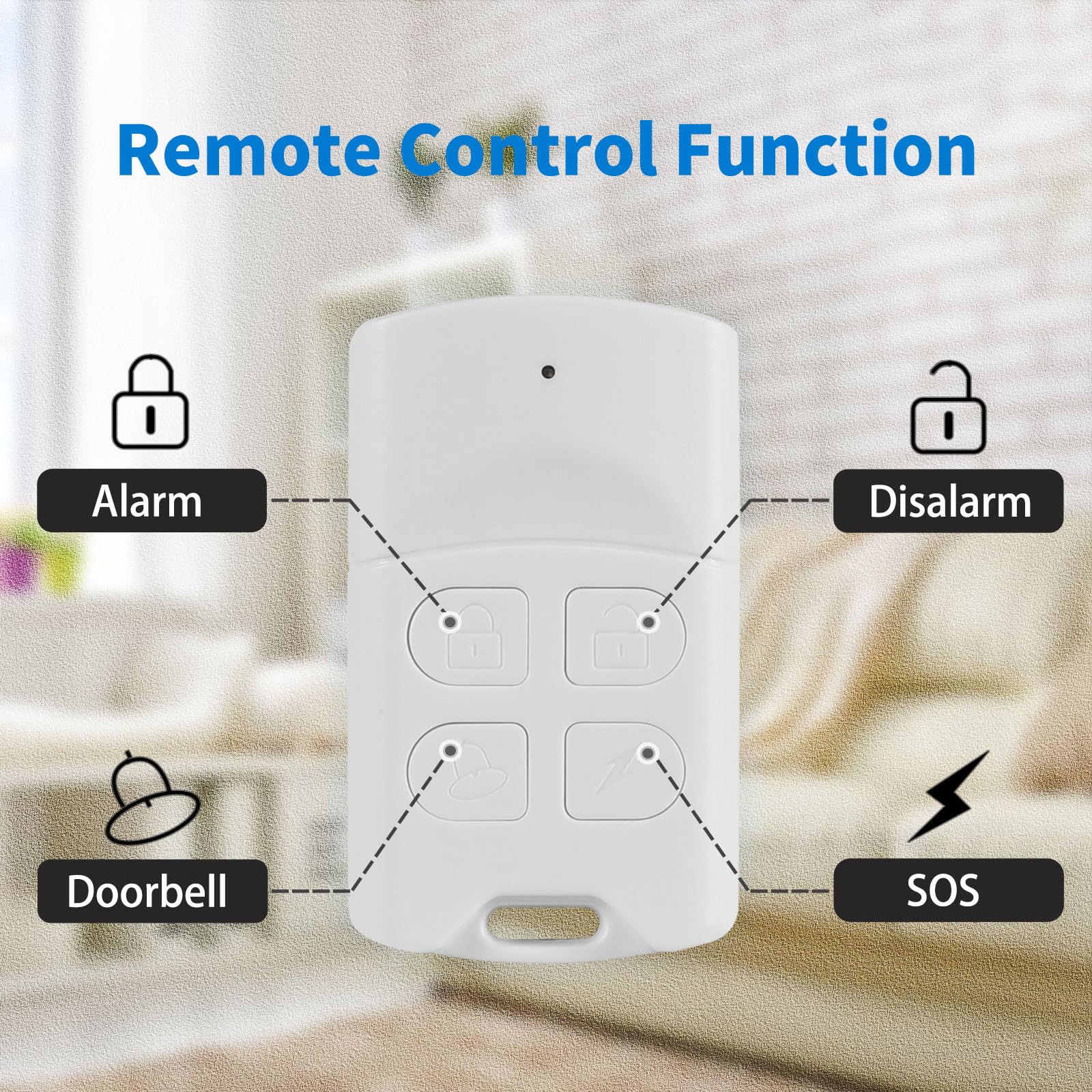 Alarme de porte avec télécommande, alarme de fenêtre 120 dB avec capteur ouvert avec plusieurs modes, alarme de porte de piscine pour la sécurité des enfants et des personnes âgées