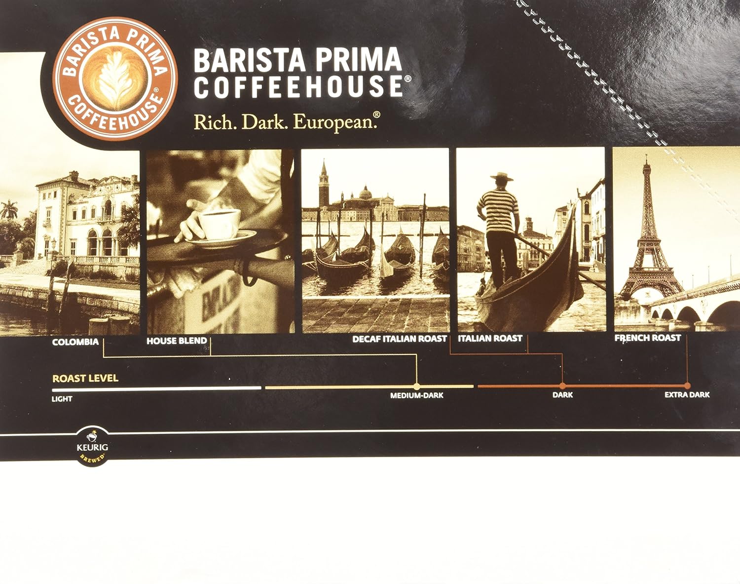 Barista Prima Coffeehouse, Italian Dark Roast K-Cup Portion Pack for Keurig Brewers, 24- Count