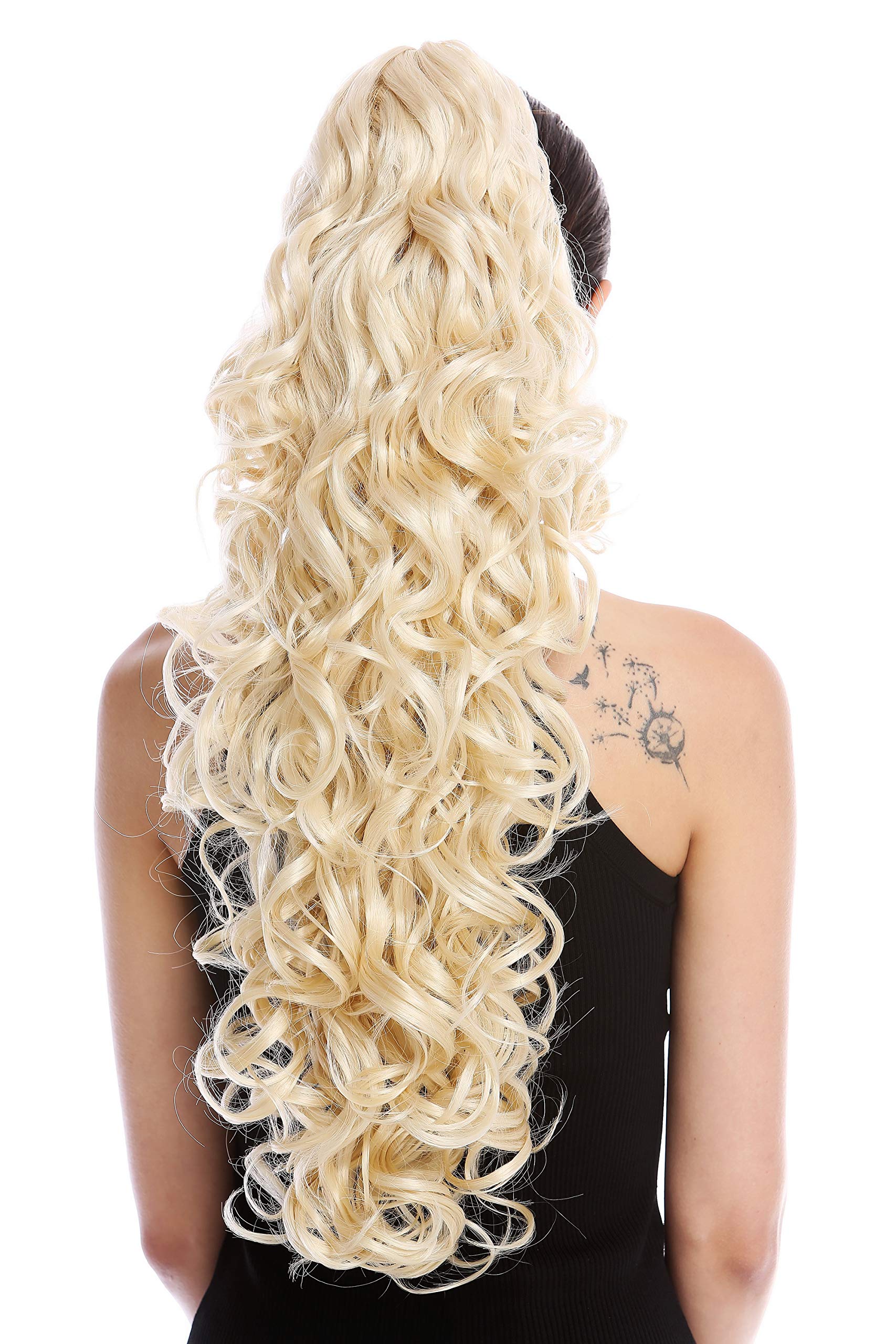 WIG ME UP - N1095-V-613 Ponytail Hairpiece Extensions extremely long voluminous curled curls platinum blond 25inch - Image 2