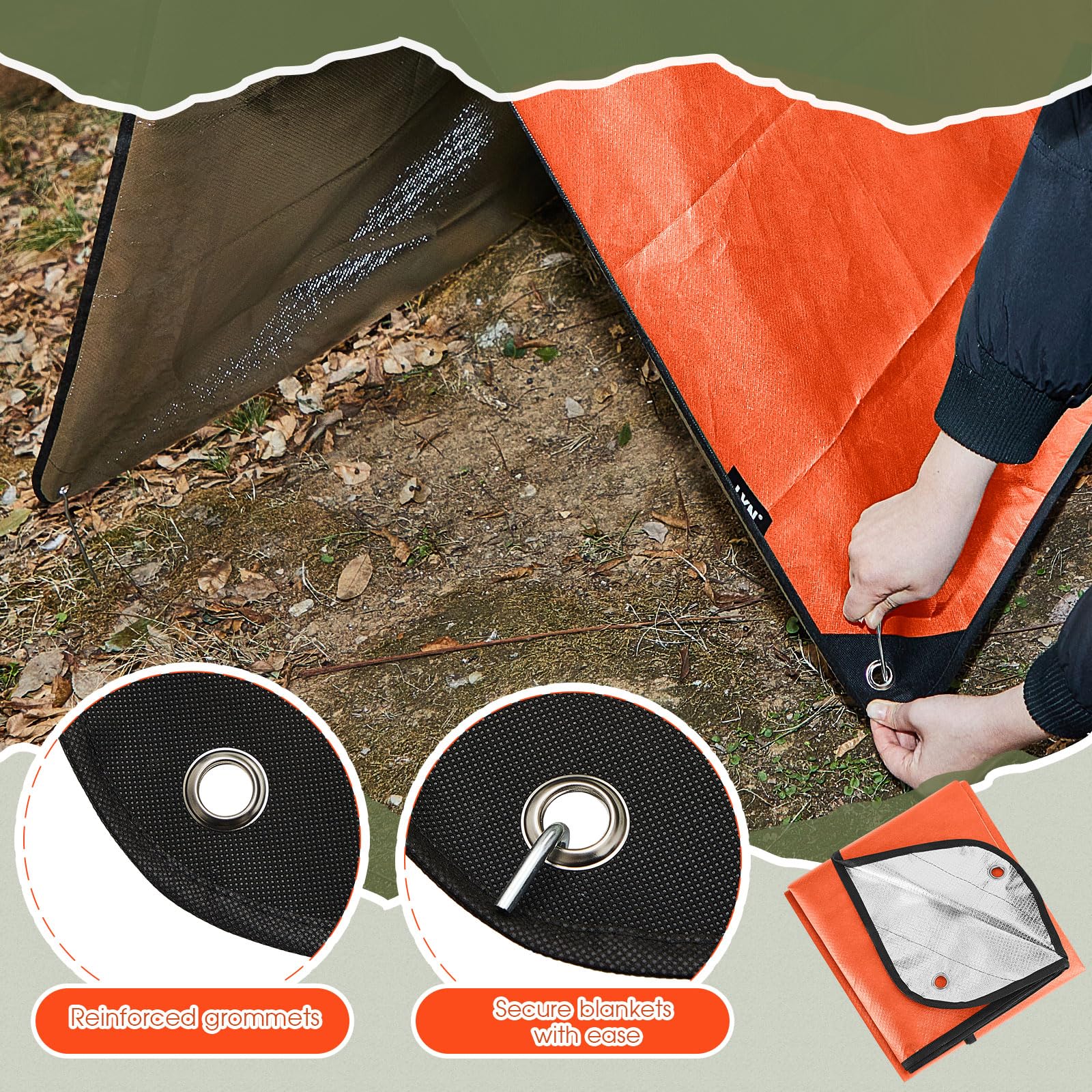 高耐久サバイバルブランケット 断熱断熱反射タープ 60インチ x 82インチ Amazon.co.jp: Kingdder 高耐久断熱タープ緊急ブランケット サバイバル