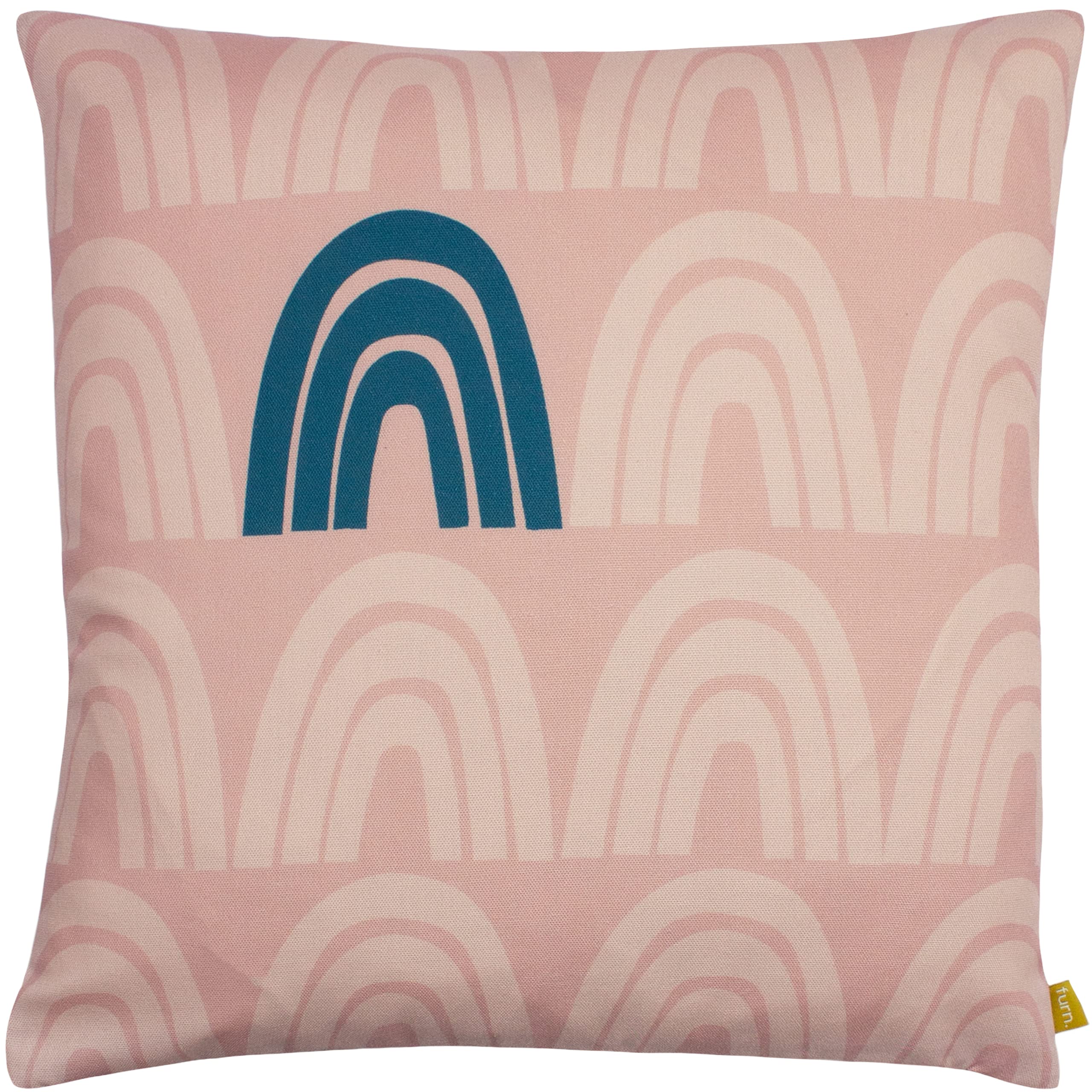 furn. Be Kind Rainbow Feather Filled Cushion, 100% Recycled Polyester, Multi, 43 x 43cm