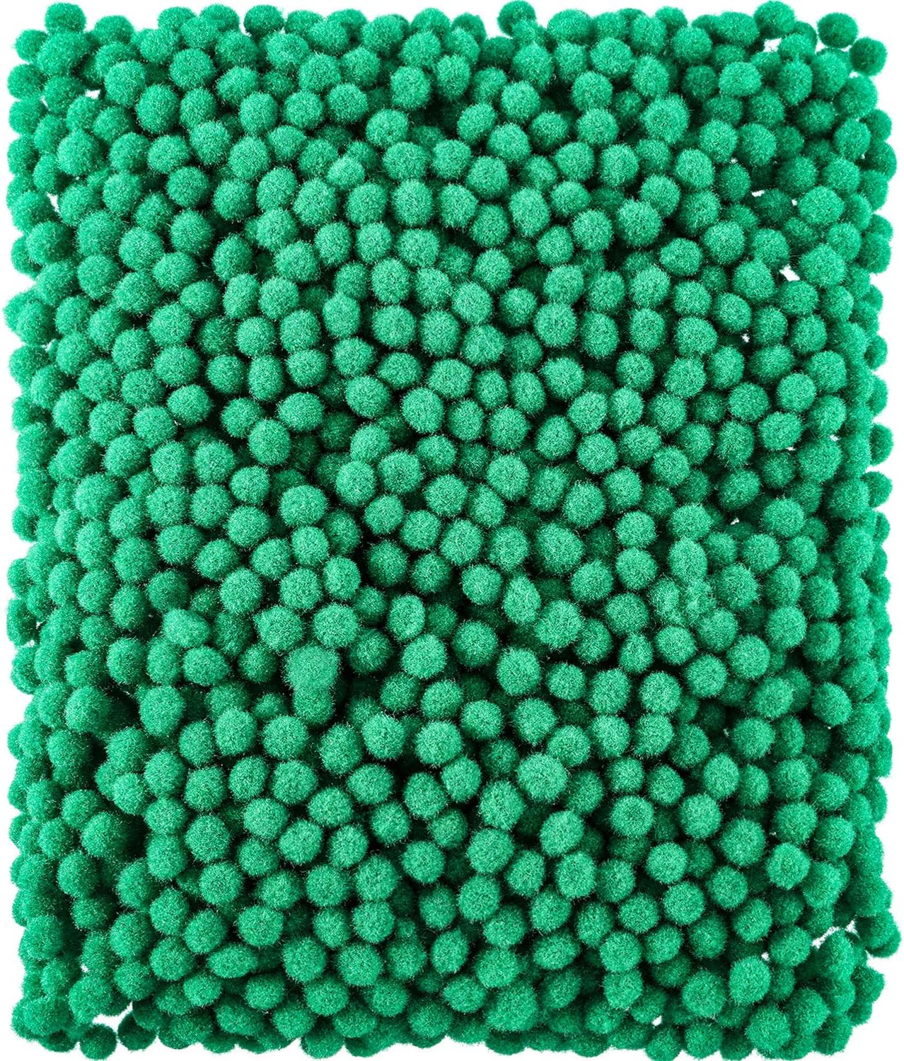 2000 Pieces 6 mm Assorted Pom Poms for Crafts, Small Christmas Pompoms Arts and Crafts Fuzzy Poms Ball, Christmas Holiday Costume Pom Hobby Supplies and DIY Creative Crafts Decorations (Green)