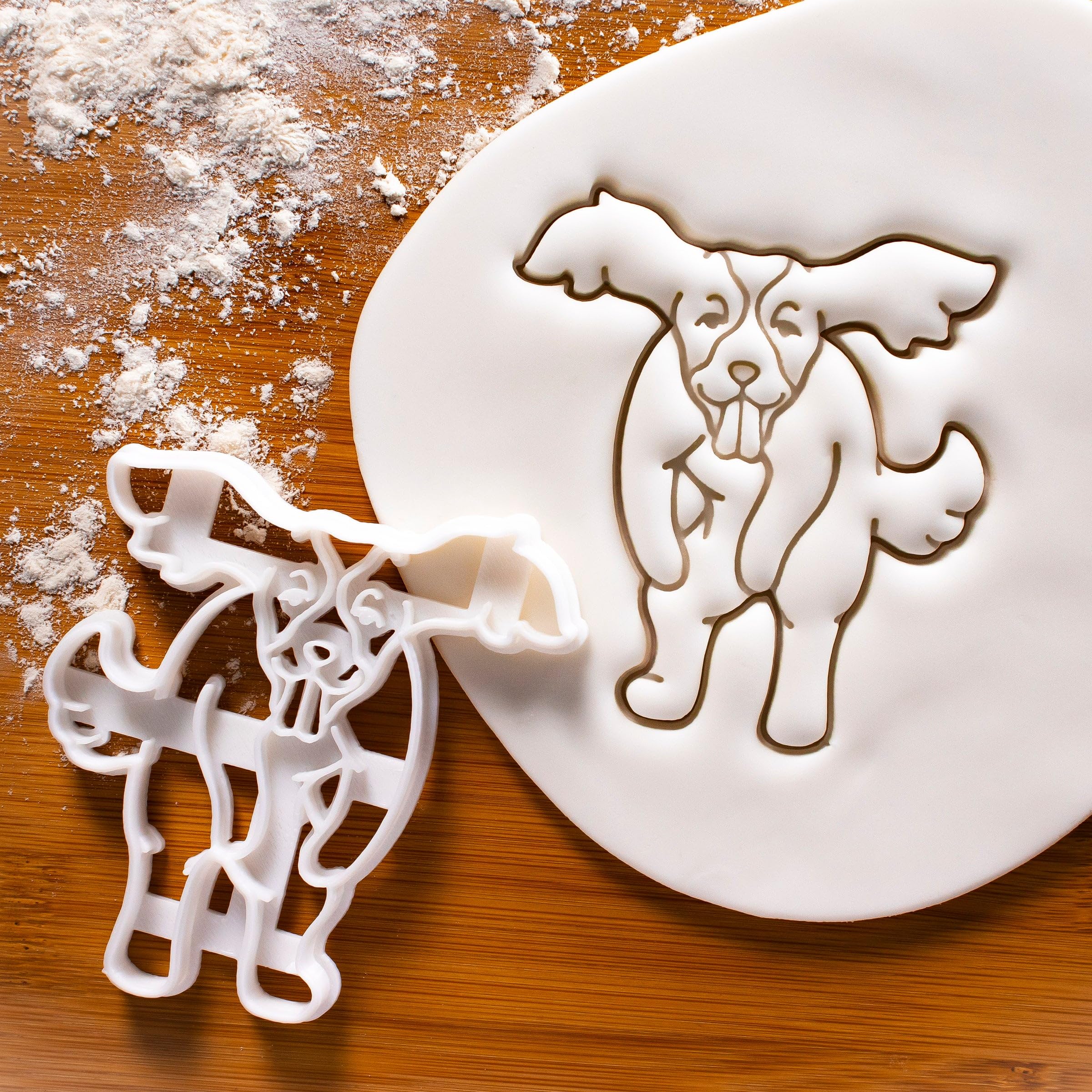 3er Set English Springer Spaniels Ausstechformen (Formen: Gesicht, Springend & Silhouette), 3 Teile, Bakerlogy
