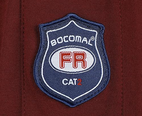 Miniatura 45 de BOCOMAL FR Shirts - Camisa ligera de 5.5 onzas de manga corta y resistente al fuego/ignífuga Gris jaspeado,Gris jaspeado oscuro,marino,Gris,Rojo