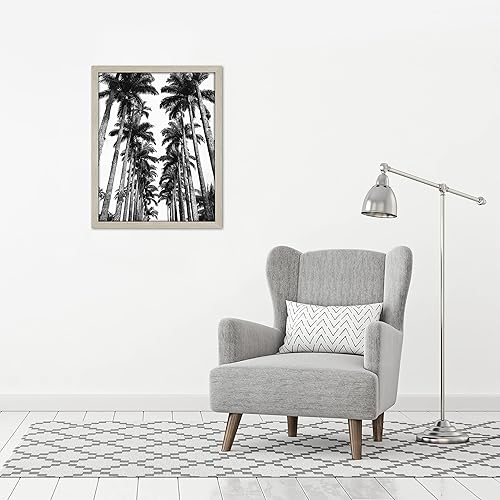 Vista 435 de Americanflat - Marco para póster de 71 x 74 cm con plexiglás pulido, portarretratos negro de madera industrializada, Epic Collection, marco ancho