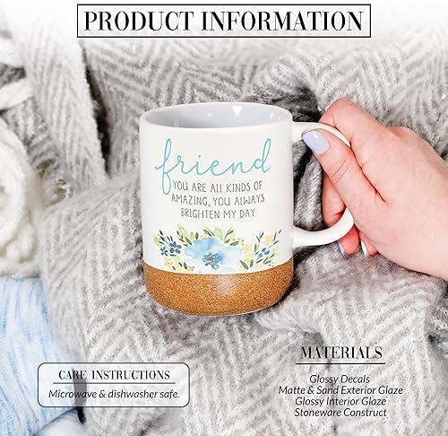 Miniatura 2 de Pavilion - Taza de café de 16 onzas, 16.0 fl oz, taza de té, a rayas, fondo esmaltado, acuarela, mejor amiga, amiga, mamá, abuela, hermana, hija,