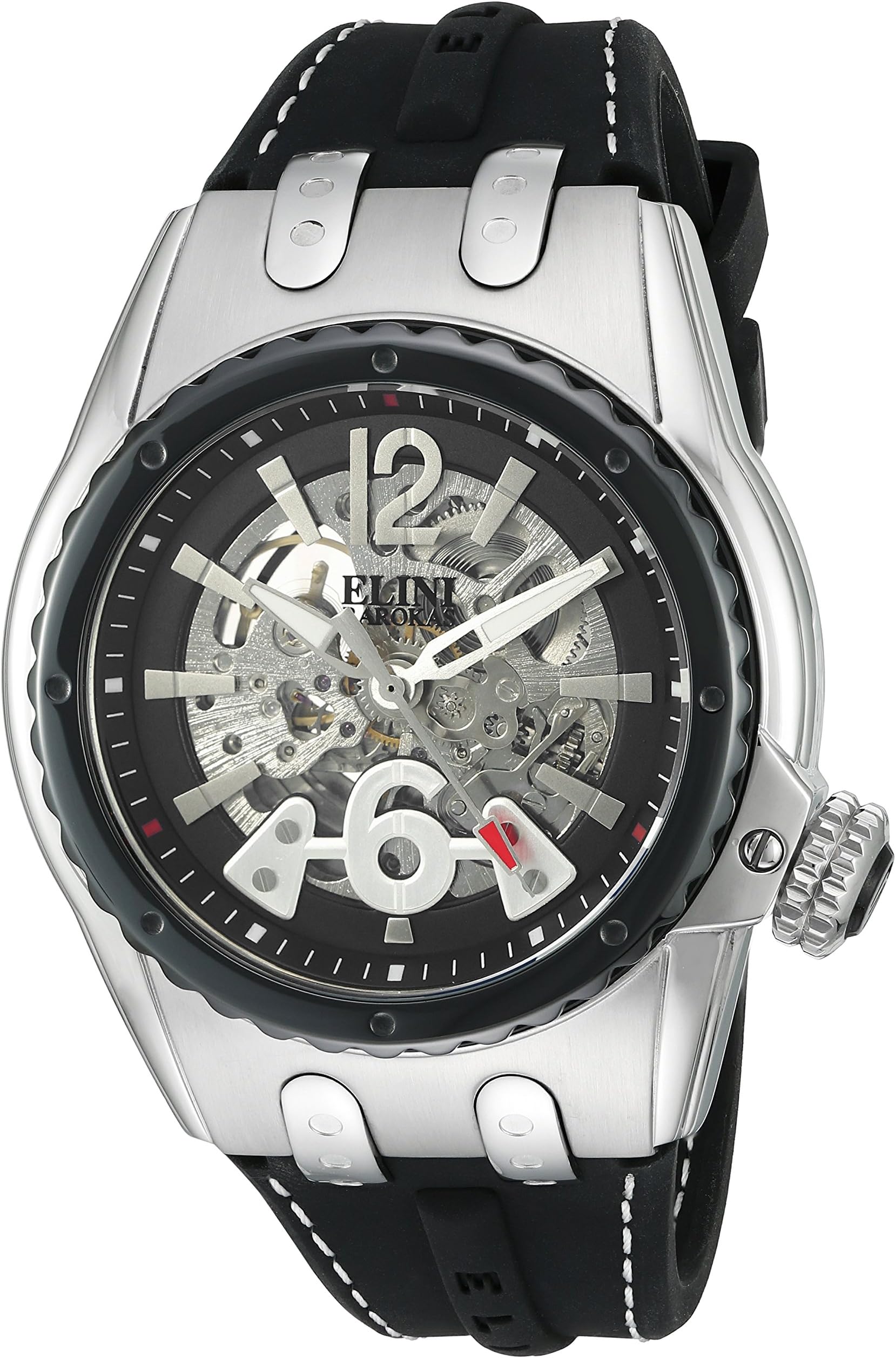 Men's 'Genesis Prime' Automatic Stainless Steel Casual Watch (Model: ELINI-20026-01-BB)