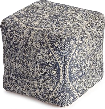 Anji Mountain 20" H x 20" W Handmade Pouf Ottoman for Living Room & Couch