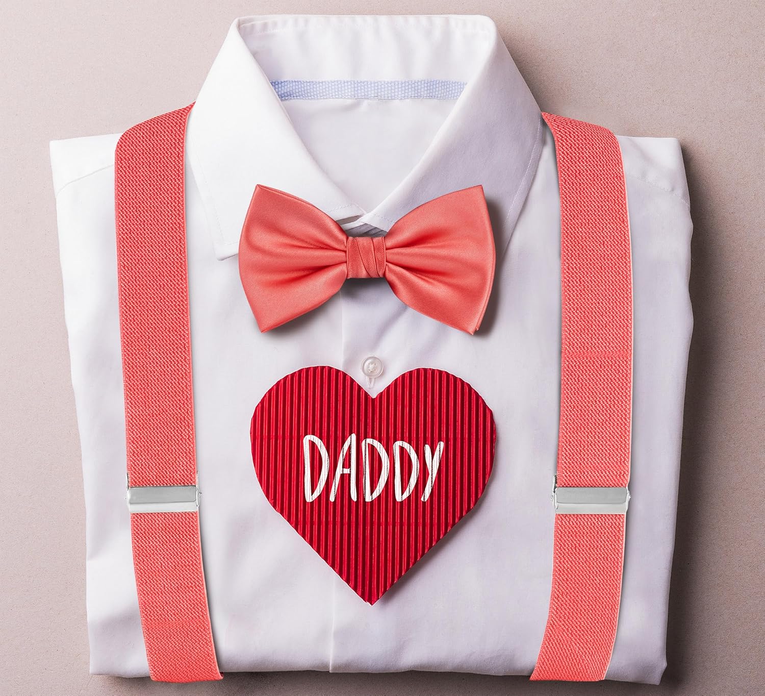 TIE G Solid Color Men's Suspender + Woven Bow Tie Set for Wedding : Vivid Color, Adjustable Brace, Strong Clip, Elastic Band - Image 3