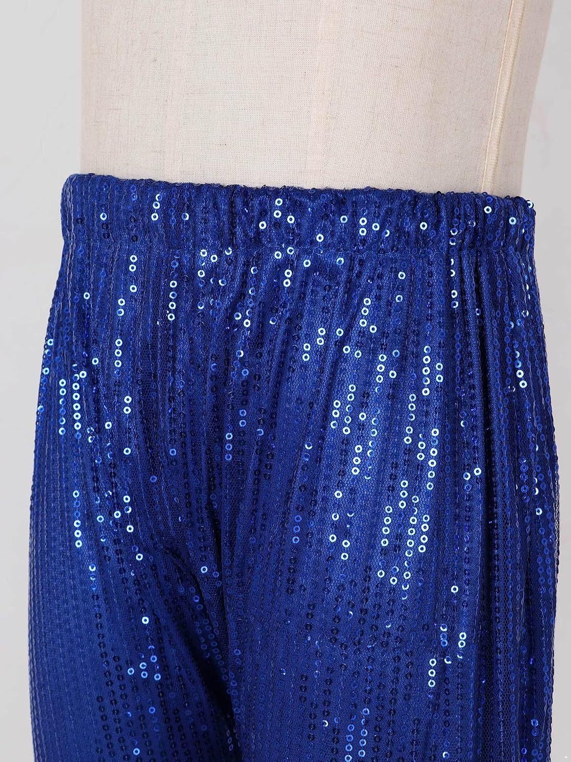 Oyolan Kids Girls Boys Harem Pants Sequined Belly Dance Modern Jazz Hip Hop Street Costume Shiny Bloomers Trousers