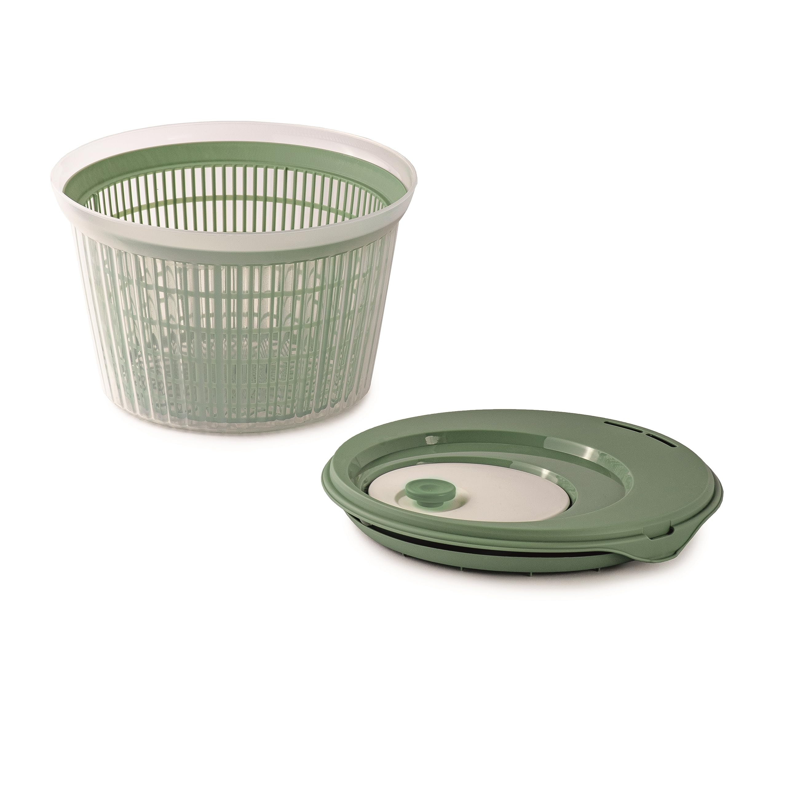 Snips Centrífugadora de Lechuga Ulaop | Escurridor de Ensalada | 4 litros | Color Verde | Fabricado en Italia | 25 x 25 x 16 cm Bpa Free, 4 LT