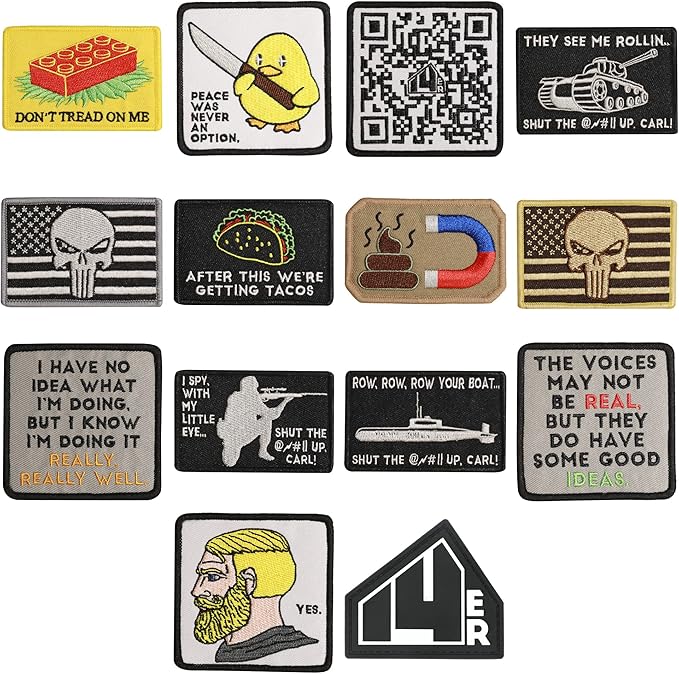 14er Tactical Military Morale Patches Rick Roll Morale