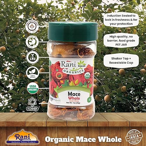 Vista 23 de Rani Mace Entero (Javathri), especia 3.5 onzas (3.53 oz) ~ Todo natural Vegano Apto para gluten, sin OMG Origen indio