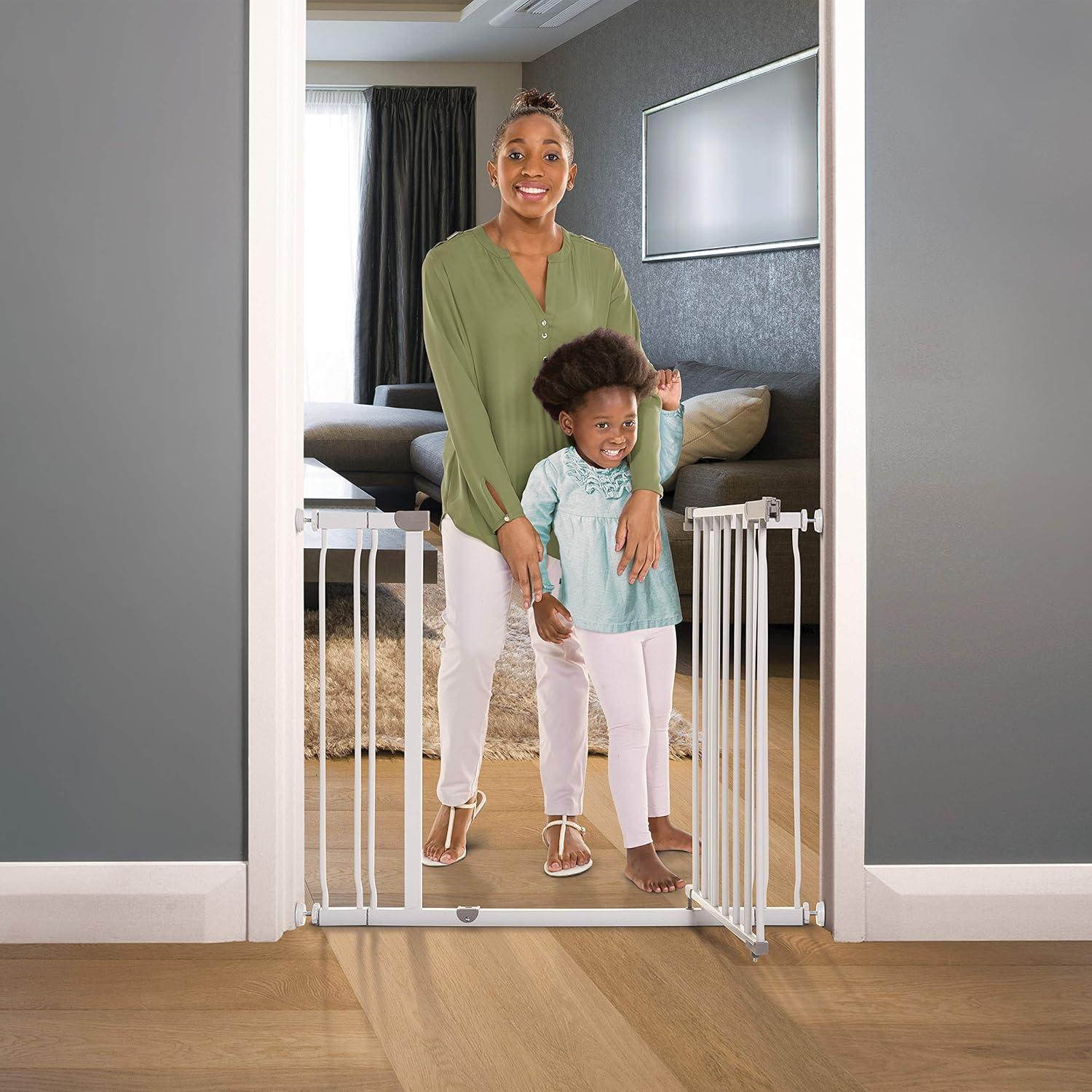 Winston Pressure Mounted Baby Safety Gate with Stay Open Feature, 29.5-39 inches -Model CK037