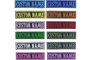 MVCEN Custom Name Patches with Velcro for Jackets, Camouflage, Backpacks