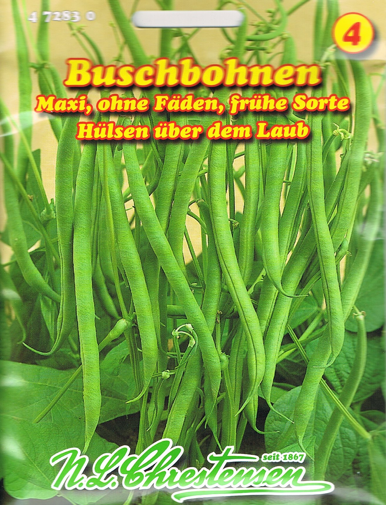 Buschbohnen-Samen 'Scossa' – Ca. 100 Korn, Fadenlose Grüne Bohnen, Perfekt Für Garten, Hochbeet & Kübel
