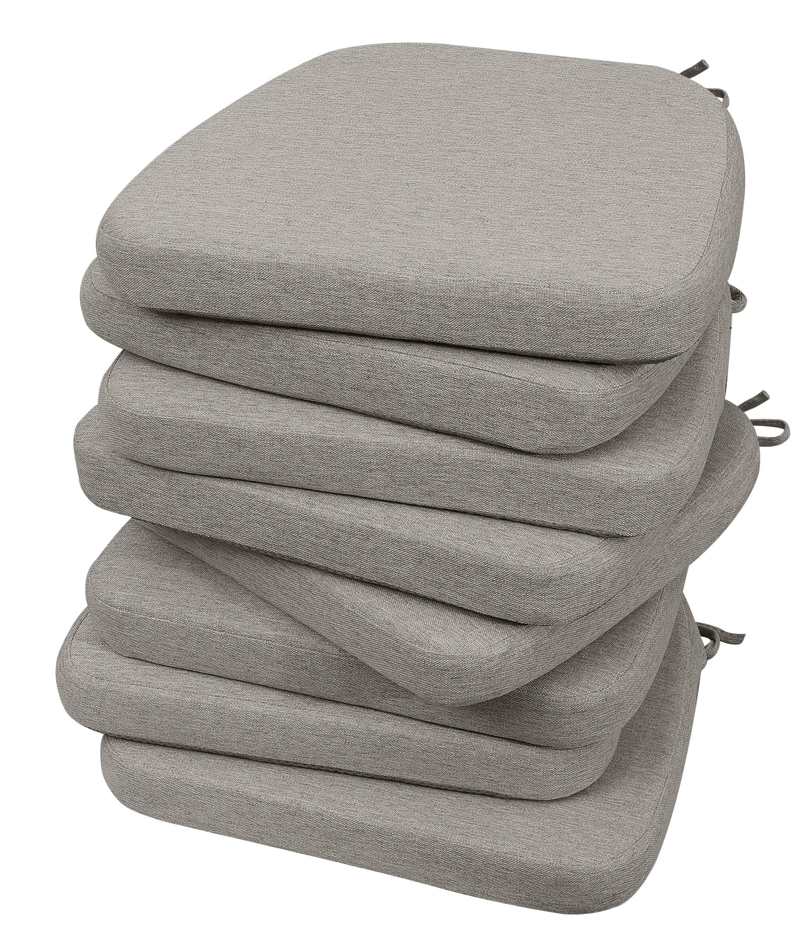 AAAAAcessories Chair Cushions for Dining Chairs, 17 x 16 x 2 in, Set of 8