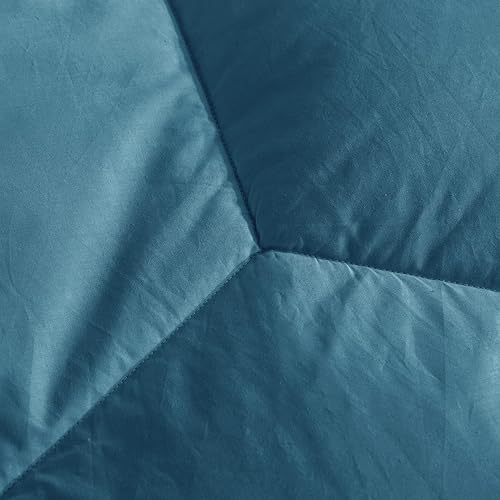 Miniatura 6 de Feather and Loom - Edredón alternativo para todas las estaciones, funda de microfibra suave y de fácil cuidado, relleno de fibra hipoalergénica,