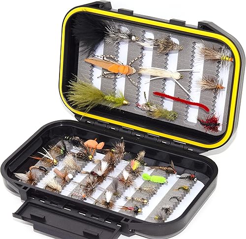 Miniatura 18 de Surtido de moscas de pesca con mosca para producción de 24/36/50/60 Seco, húmedo, ninfas, serpentinas, caddis Señuelo de pesca para trucha, 12