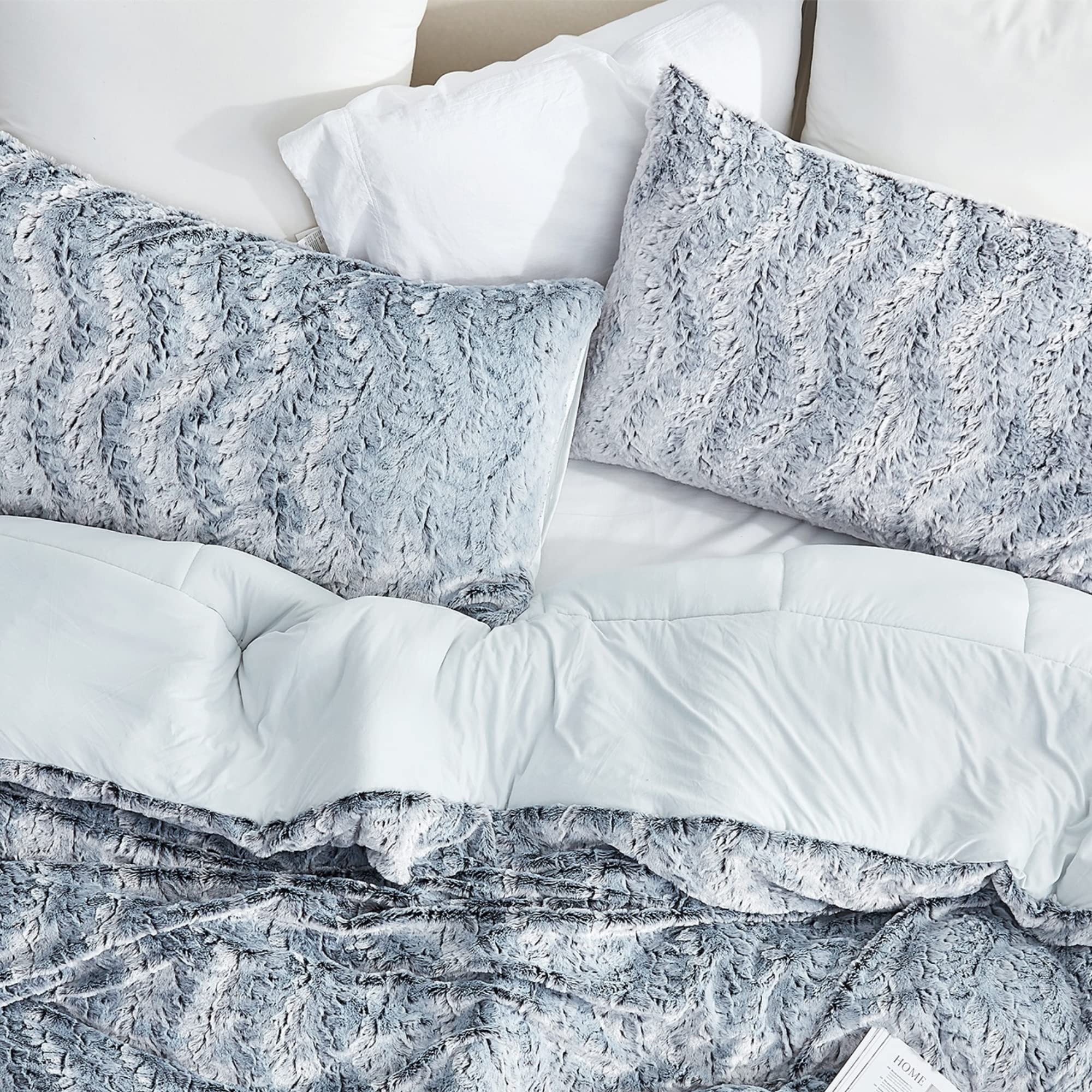 Byourbed Wolf Tracks - Coma Inducer® (with Butter) Standard Sham (2-Pack) - Coyote Gray