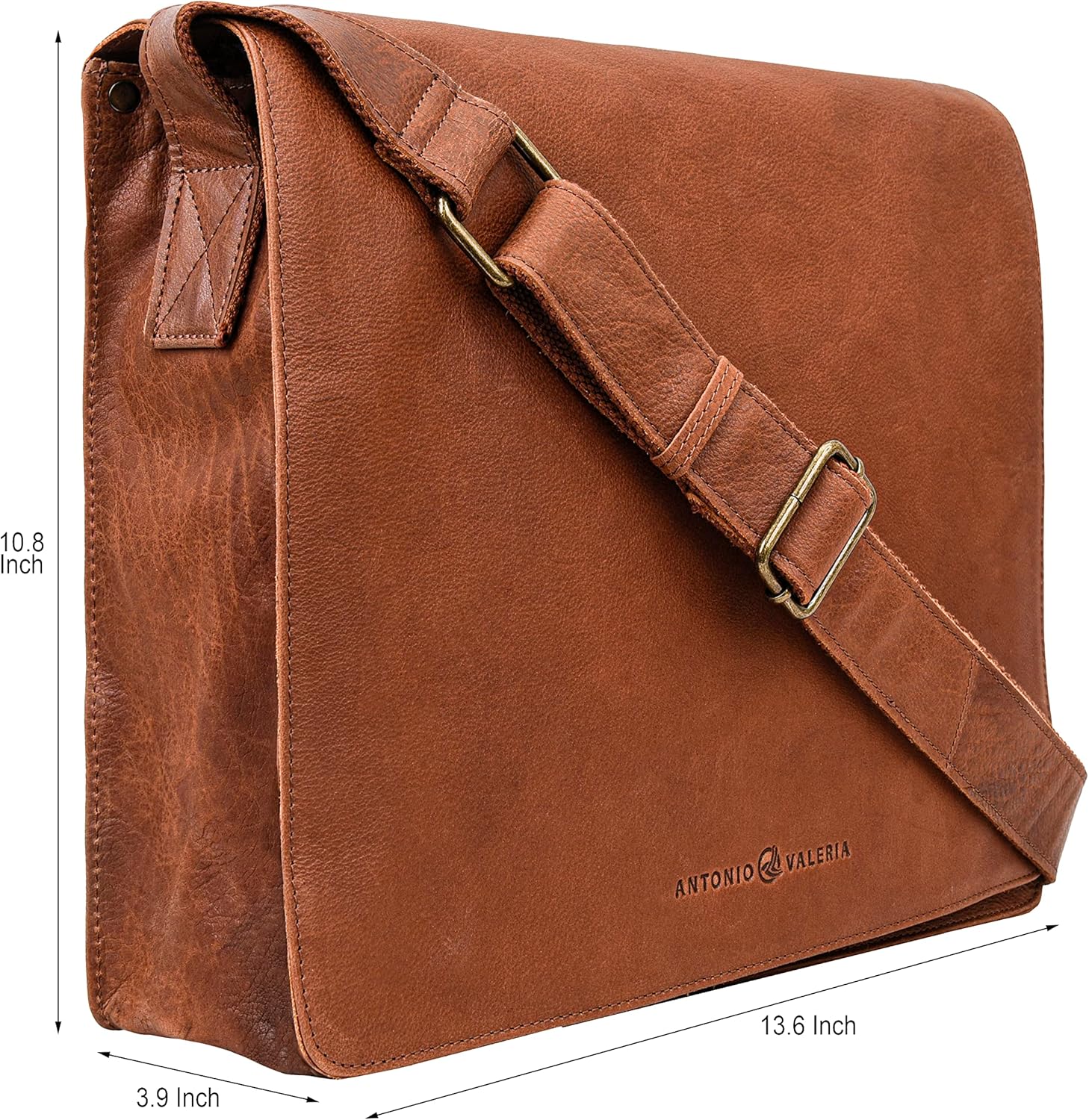 Antonio Valeria Albert Premium Leather Messenger Bag for Men - Image 2