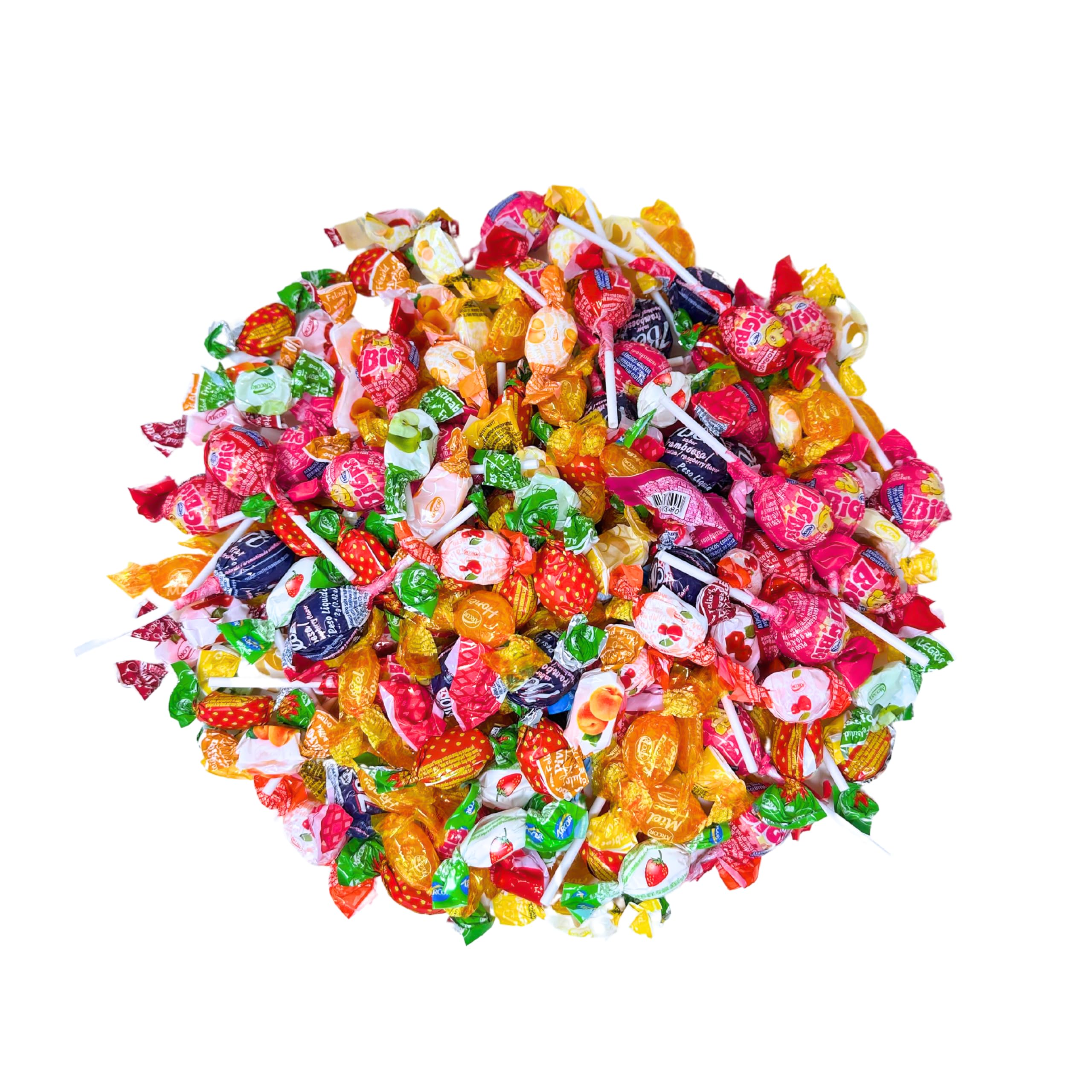 Ultimate Holiday Party Mix 5 Lb Bulk Candy Variety Chewy & Hard Candies, Lollipops, Fruit Chews Assorted Fruity Flavors Fun Size Sampler 80 Oz