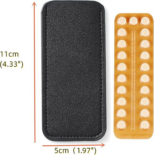 Vista 2 de Pastillero anticonceptivo para mini paquetes de píldoras 2.0 in x 4.3 in (morado)