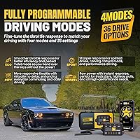 Vista 5 de PEDAL COMMANDER Controlador de acelerador compatible con Dodge Challenger 2008-2023, Plug-and-Play, 4 modos de conducción, 36 ajustes, antirrobo