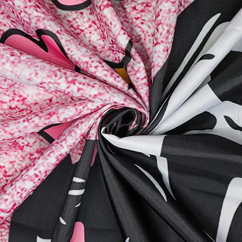 Miniatura 7 de KAIRA Cortina de ducha de Halloween, 72 x 72 pulgadas con ganchos, decoración de baño con cara espeluznante y aterradora, divertida cortina de tela