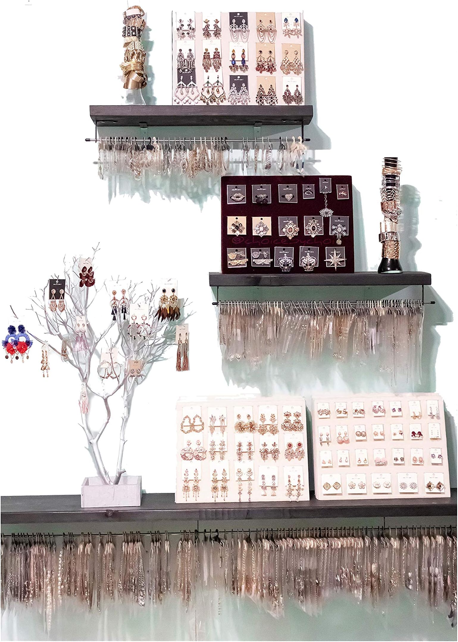 Wholesale Jewelry Bracelets lot Gold & Silver, 30 Pieces in Bulk for Wholesale Assorted Bangle Mix Cuff, Link, Wrap & Strand made of Zinc, Steel, & Brass