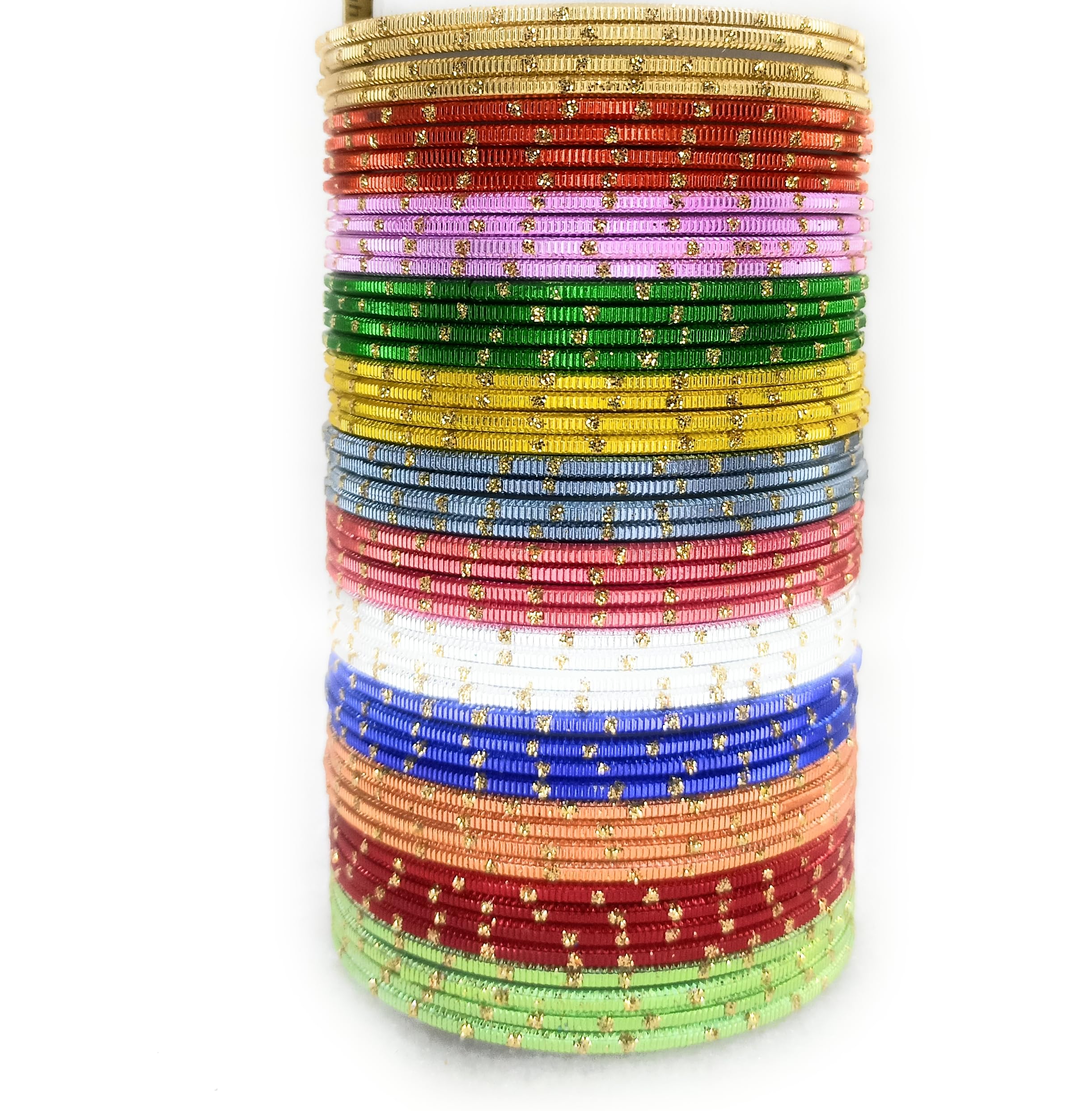 SBS Multicolor Metal (12 color/ 48 bangle) bangles set for girl child (2-4 Year Old (48 mm diameter)) 2