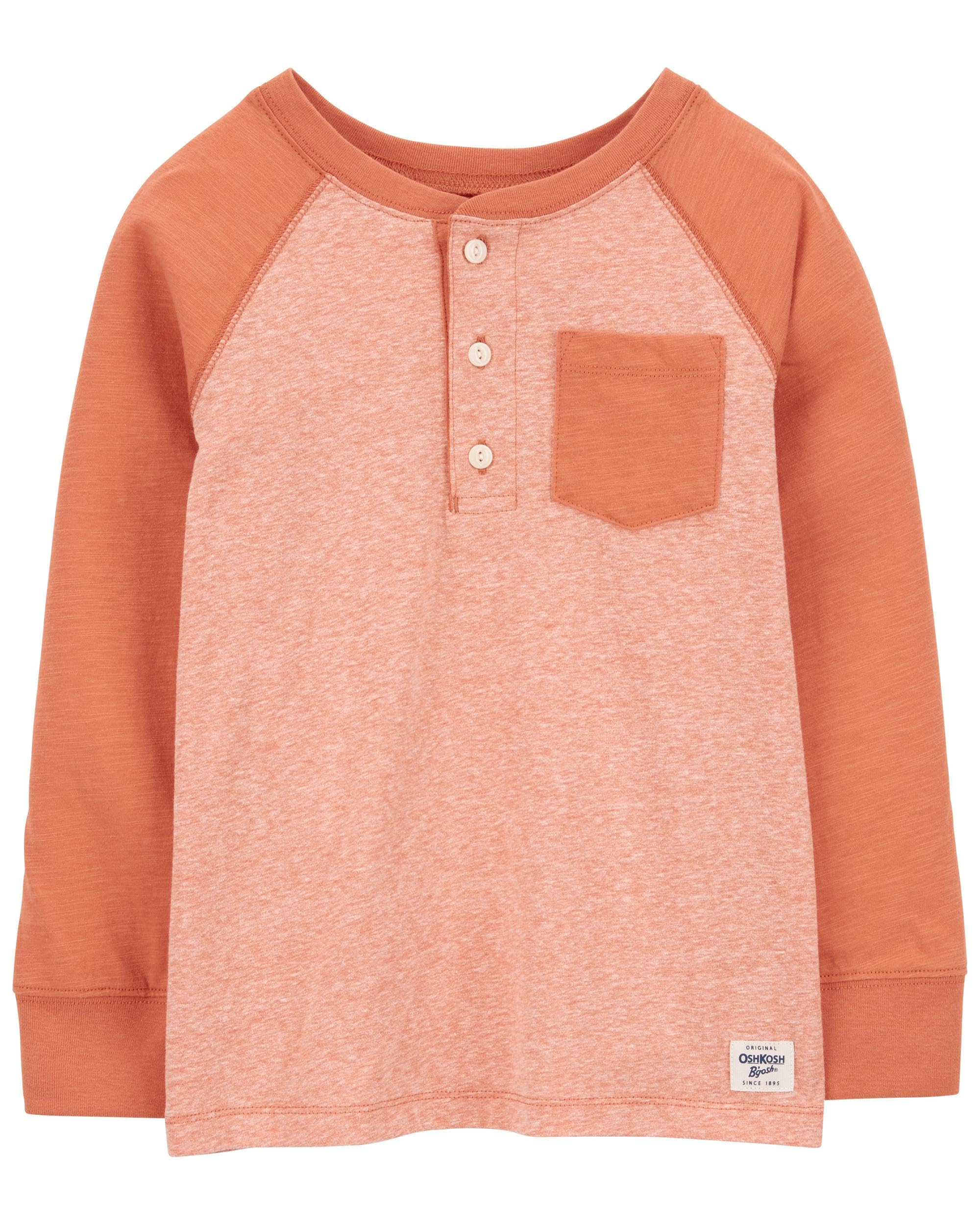 OSHKOSH B'GOSH Boys' Long-Sleeve Raglan Henley