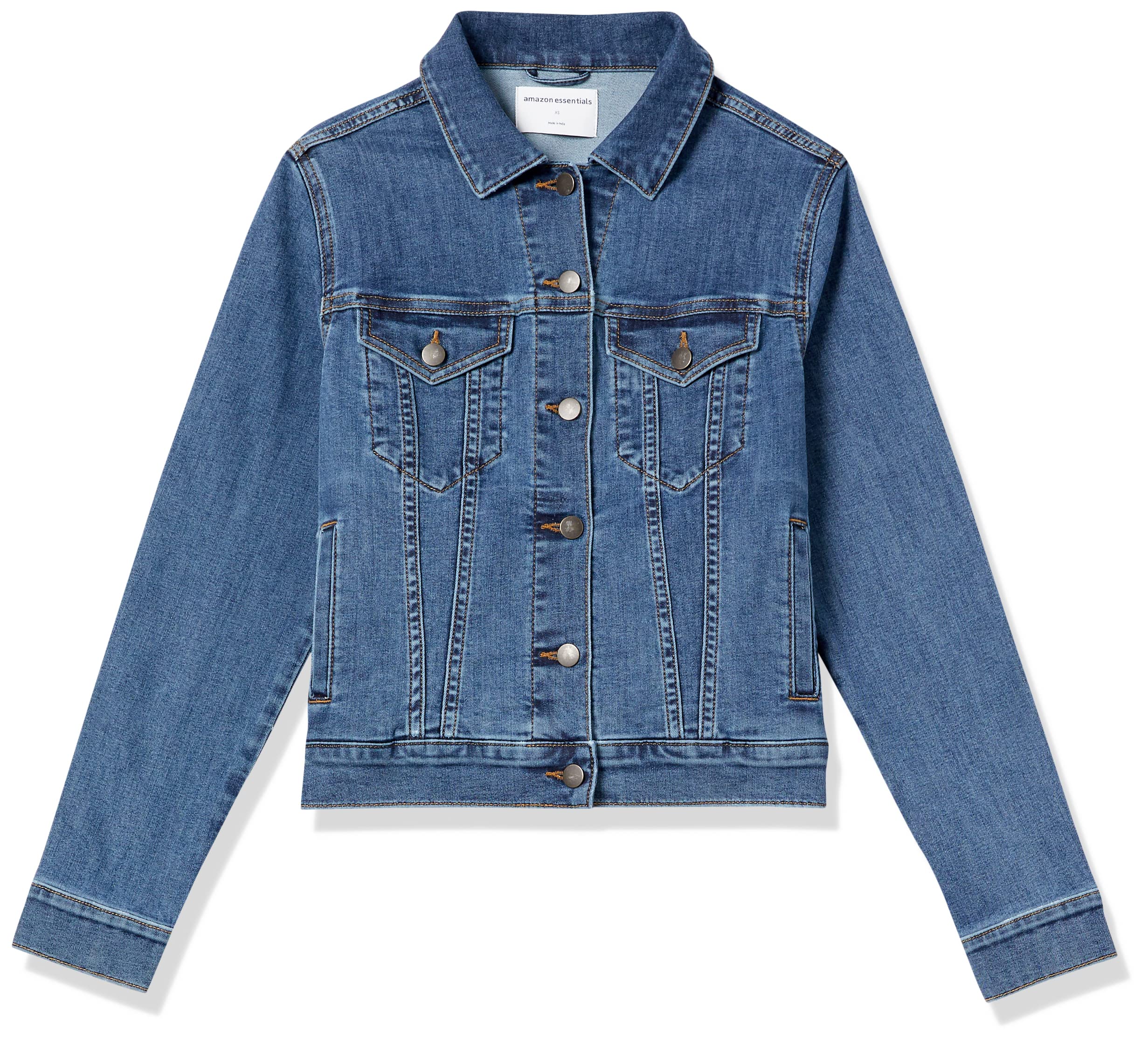 Amazon Essentials Veste en Jean Coupe Classique (Disponible en Grande Taille) Femme