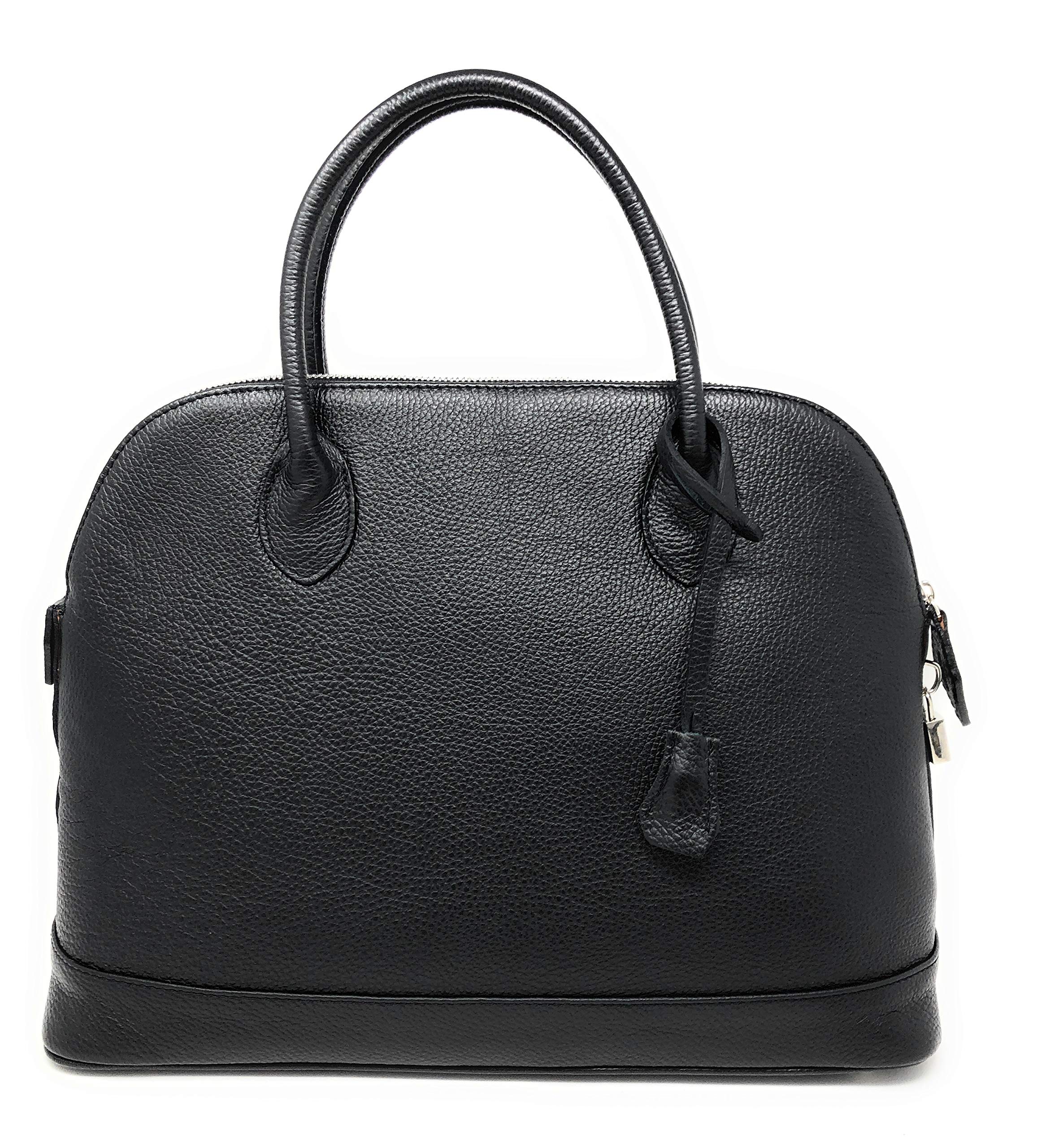 Chicca Borse CTM Borsa Donna Classica Elegante, 40x30x15cm, Vera Pelle 100% Made in Italy