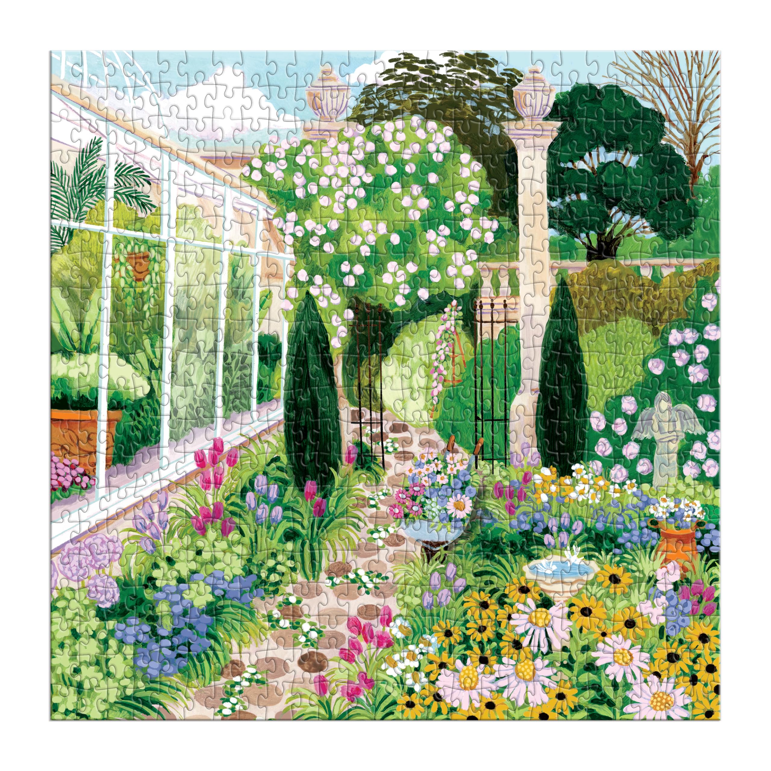 Amazon.com: Galison Evergreen Gardens – 500 Piece Jigsaw Puzzle