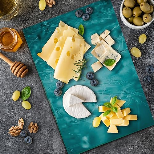 Miniatura 5 de Lunarable Tabla de cortar de madera tablas rústicas antiguas arruinadas en orden horizontal imagen de casa de campo tabla de cortar y servir de