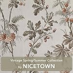NICETOWN Rideaux noirs de Mallard 52 x 84 De pouce, 2 Ensemble de panneaux - Draps de fenêtre d'impression florale pour le salon & Chambre à coucher, Grommet thermique isolant efficace - Ferme & Style tropical
