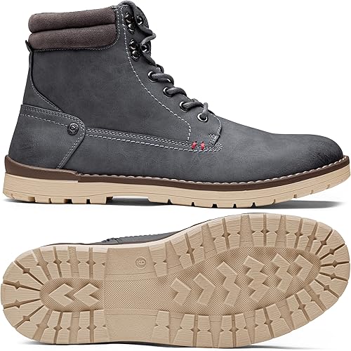 Miniatura 2 de Vostey Botas de senderismo impermeables para hombre, botas chukka casuales para hombres