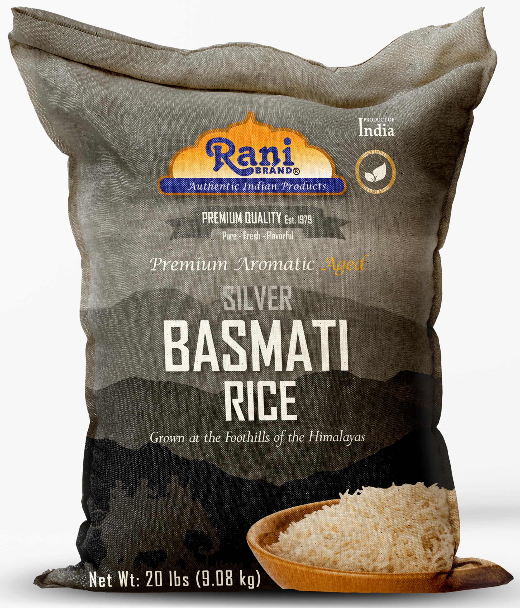 Rani Silver White Basmati Rice 20lb