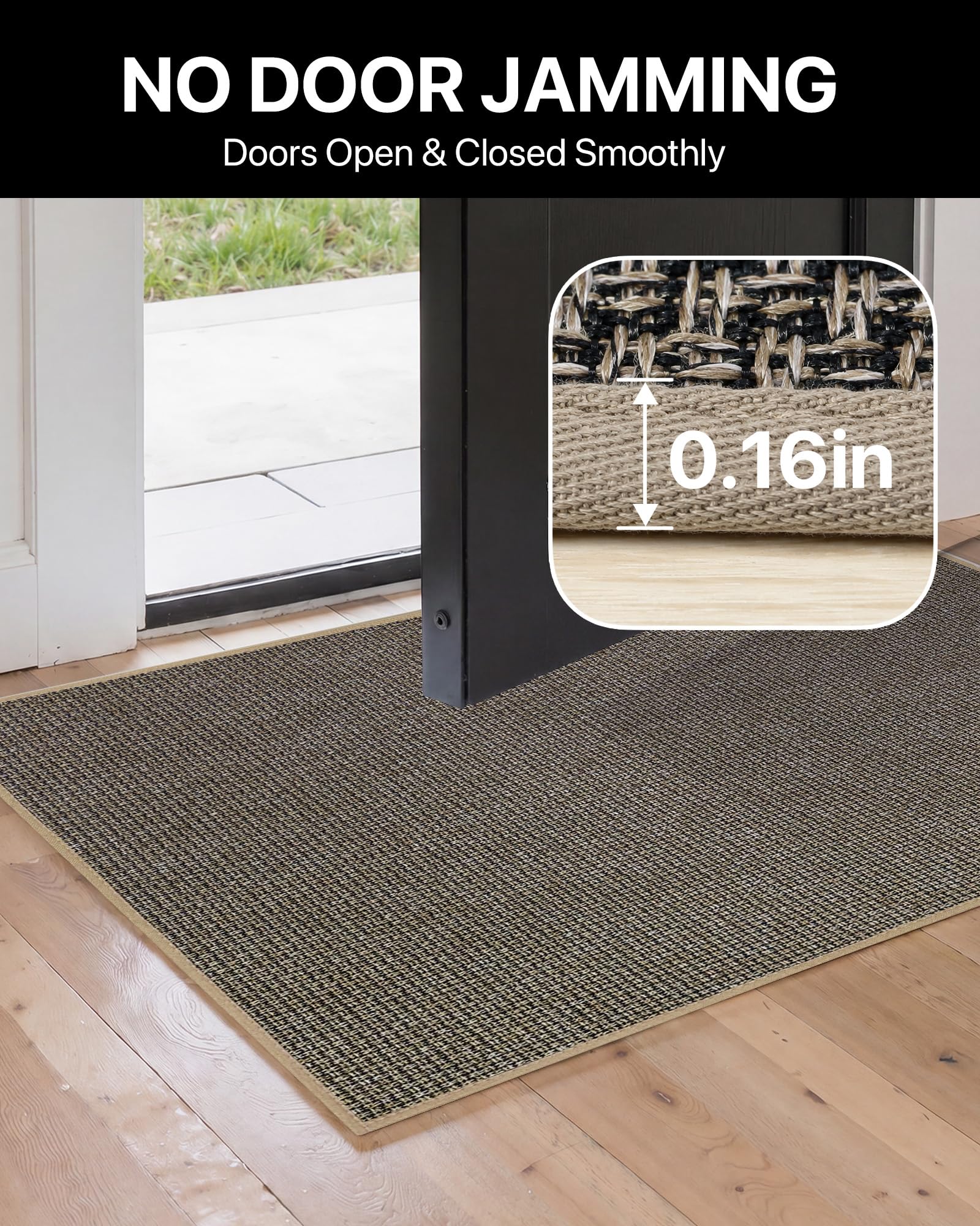 Ultra Thin Door Mat - Keep Entryways Clean -5 Ultra Thin Door Mat - Keep Entryways Clean -5