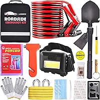 Vista 8 de Kit de Emergencia para Automóvil en Carretera - Kit de Seguridad para Automóvil Kit de Emergencia para Automóvil con Cables Puente Kit de Asistencia