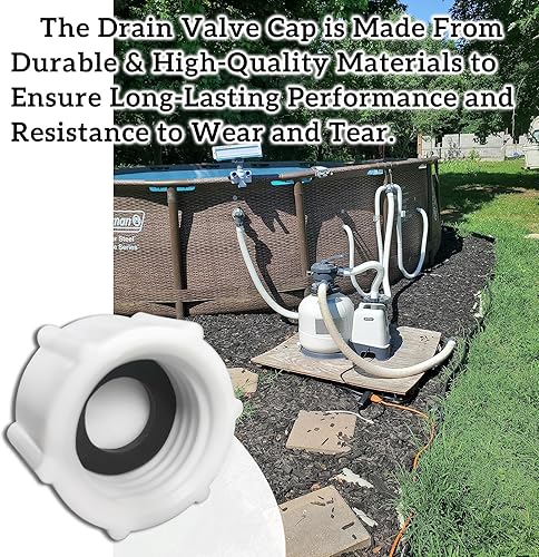 Miniatura 3 de Tapa de válvula de drenaje y junta tórica 11456 Reemplazo para bombas de filtro de arena Intex y piezas combinadas
