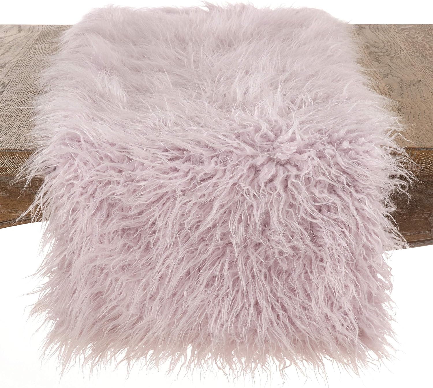 Faux Mongolian Fur Design Acrylic Runner