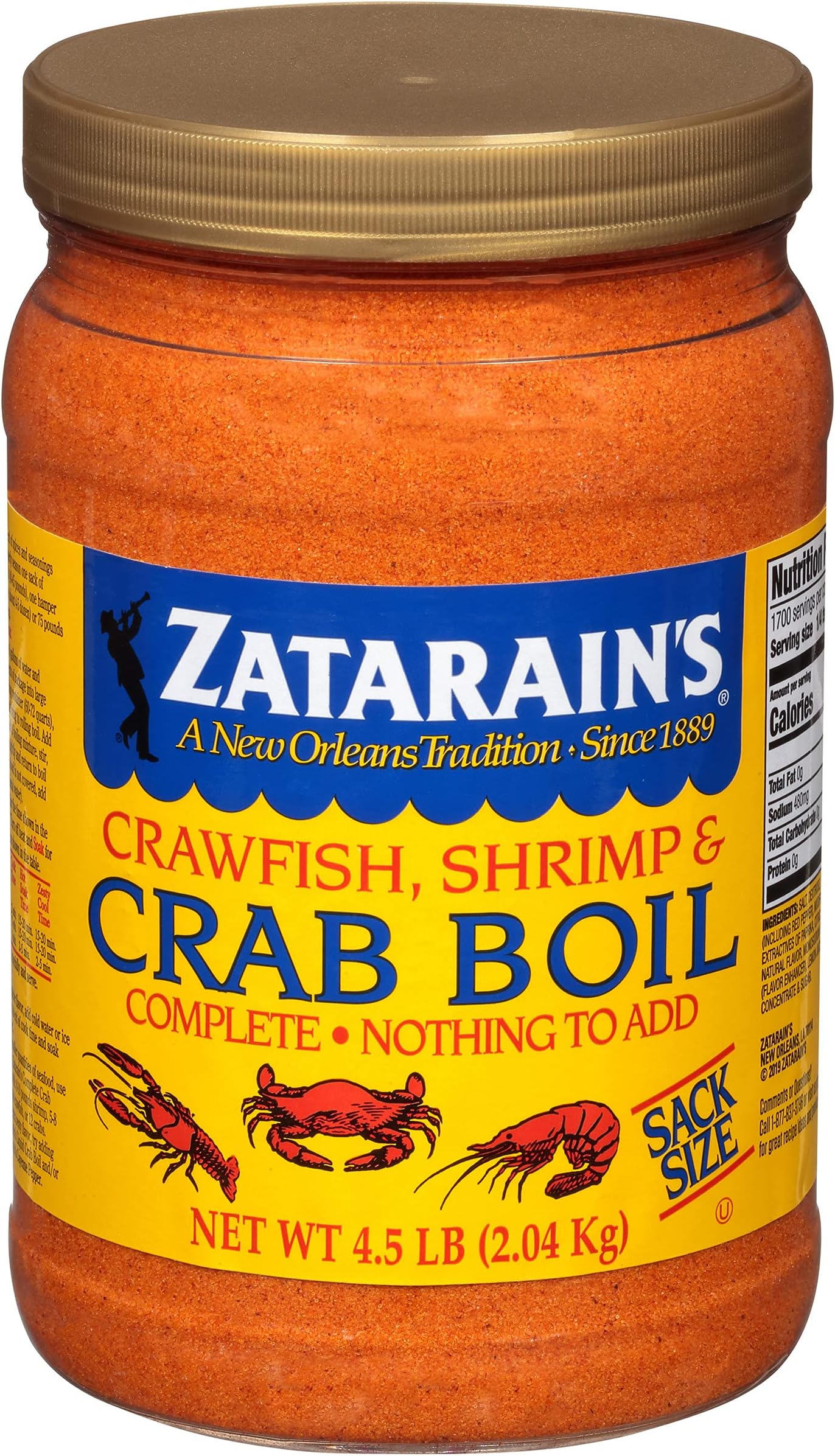 Zatarain's Crab Boil Seasoning- Sack Size