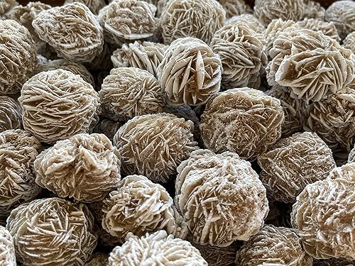 Vista 283 de GAF TREASURES Cristales de rosa del desierto crudos al por mayor, piedra natural de rosa del desierto, cristales naturales de rosa del desierto