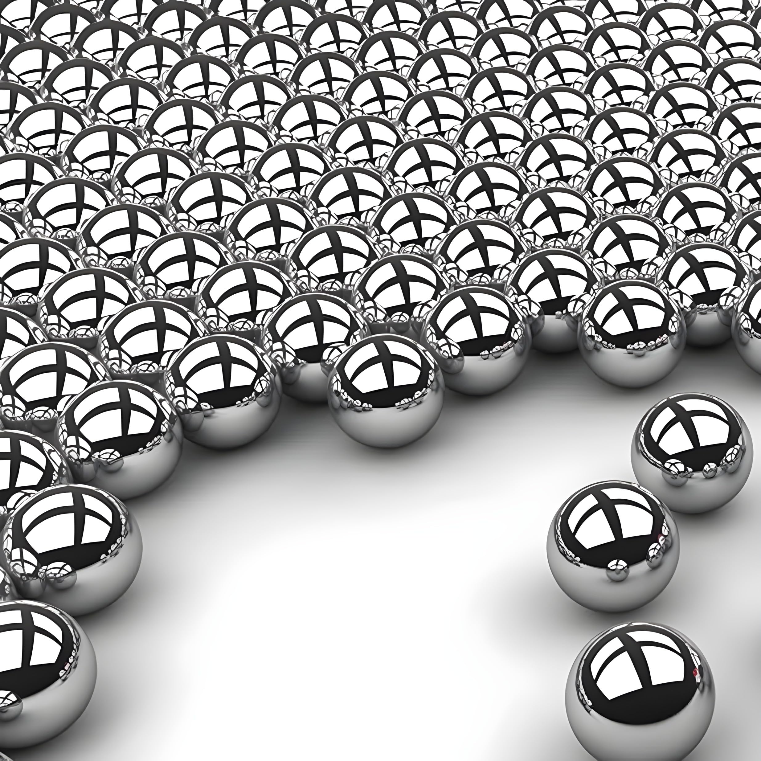 6.35mm Precision Steel Bearing Balls, bicycle hub steel solid balls | Multipurpose use of chrome polish steel balls | 100 Pcs.-image-31