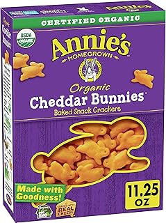 Annie's Organic Cheddar Bunnies Baked Snack Crackers, 11.25 oz