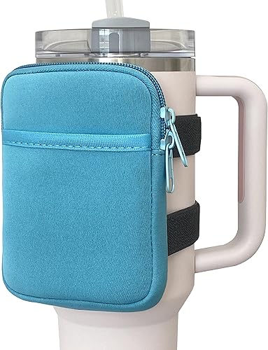 Euphrosy Bolsa para botella de agua para Stanley, accesorios de copa Stanley y brazalete deportivo, bolsa ultraligera para vasos, adecuada para