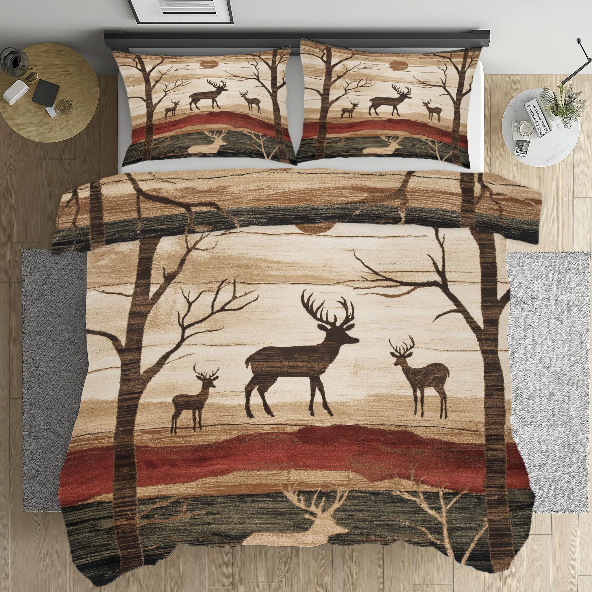 Parure de drap cerf avec fermeture éclair en microfibre respirante