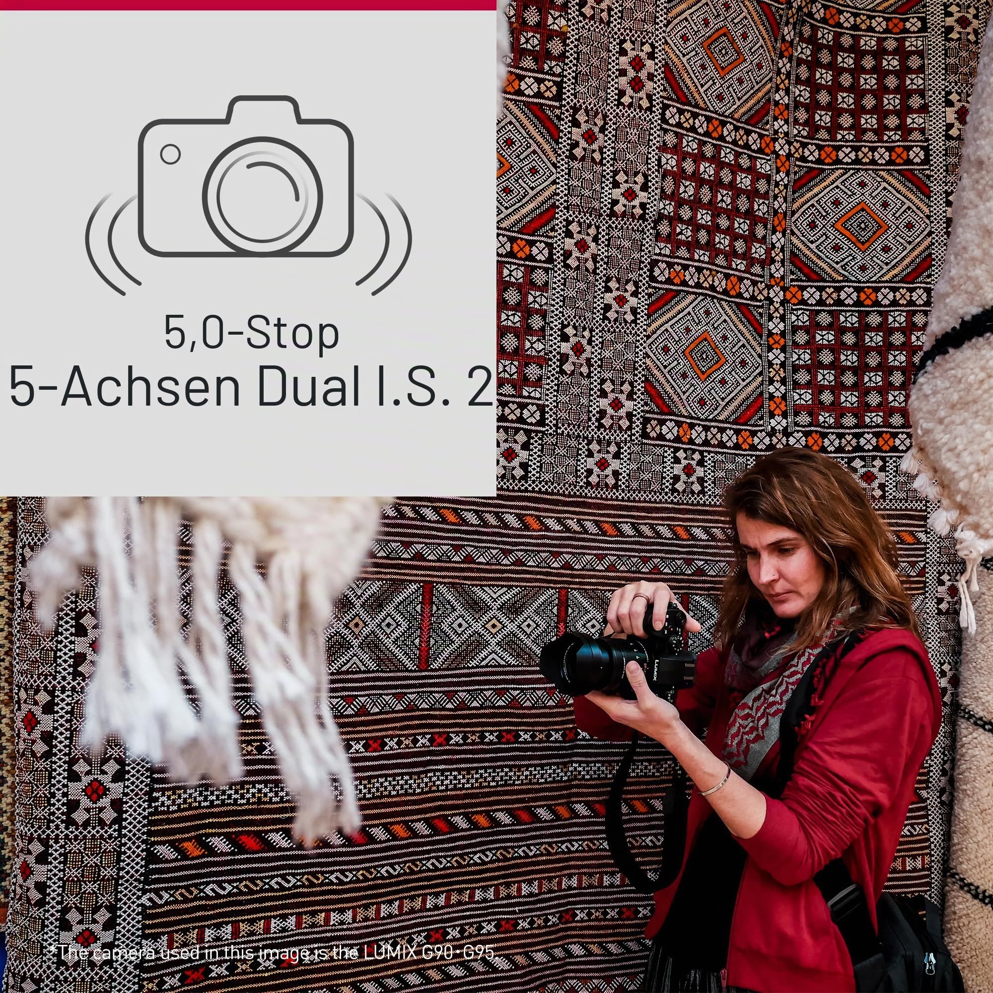 Panasonic LUMIX DC-G97E Micro Four Thirds Wechselobjektiv Kamera, 20,3 MP, 4K 30p Video, extrem schneller AF, OLED-Sucher, frei schwenkbarer-LCD, WLAN, Bluetooth, Staub-/Spritzwasserschutz, Schwarz